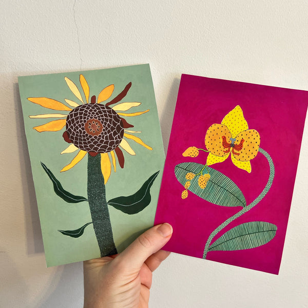 Louise Hamill - Sunflowers Card (m/lha027)