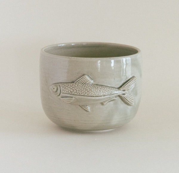 Lien Nguyen - Sculpted Stoneware Celedon Glaze Animal Cups (lng001)