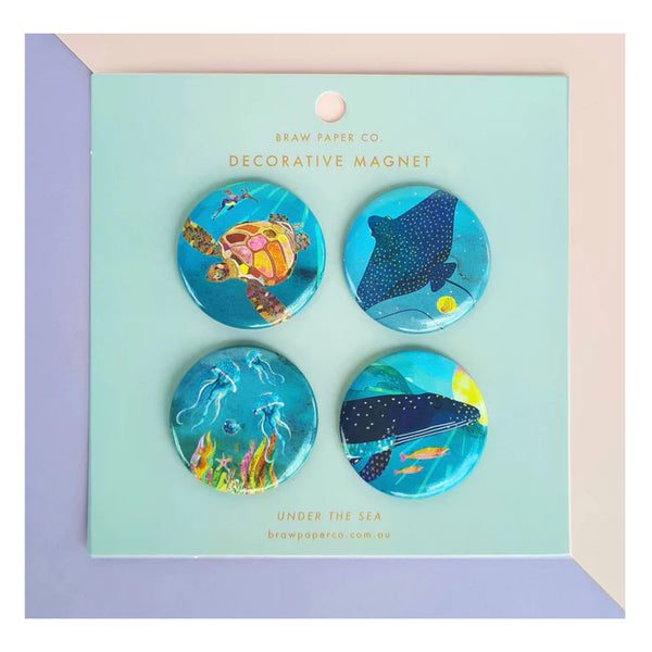 Braw Paper Co. - Pack of 4 Magnets (tri073)