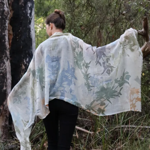 Chrisea Designs - 'Correa' Wool/Silk Wrap (cde075)