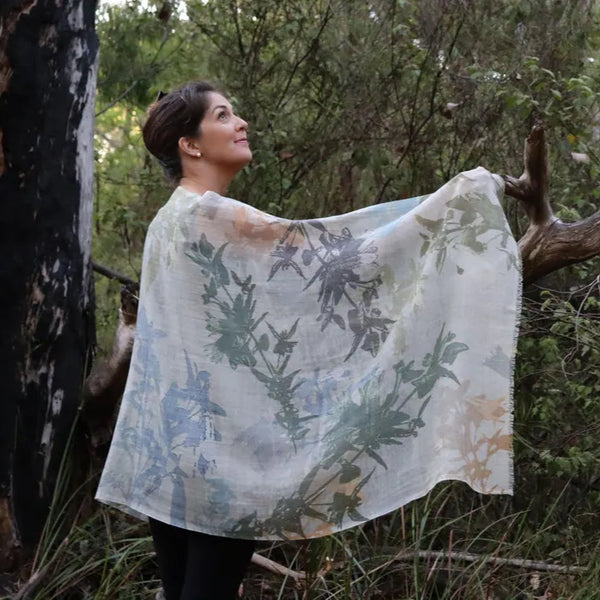 Chrisea Designs - 'Correa' Wool/Silk Wrap (cde075)