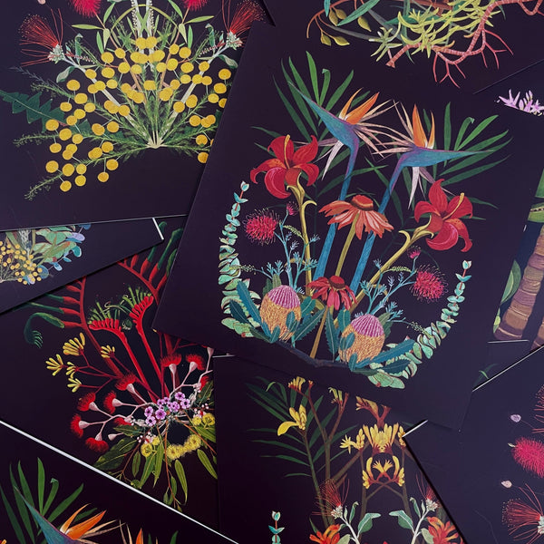 Joanna Brown - Laeline Design Studios - Various Card Stock - Western Australian Native Plants (m/jbr001)