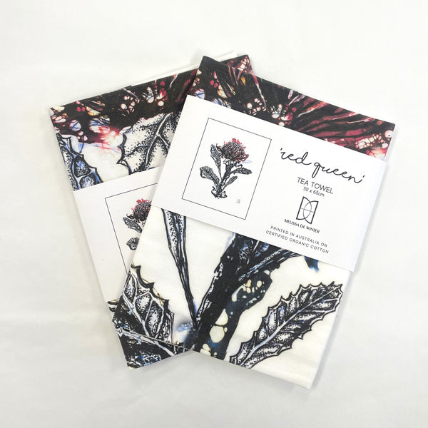Melissa De Winter - 'Red Queen' Tea Towels (mde024)