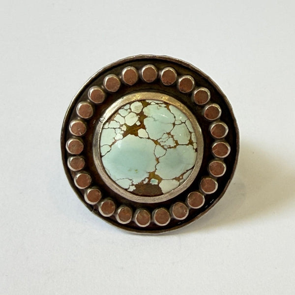 Ren Masetti - Sterling Silver Sand Hill Turquoise Ring (rma149)