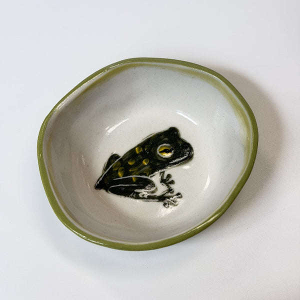 Forrest Road Studios - Porcelain Hand Painted Slip Cast Small Dish (tjac007)