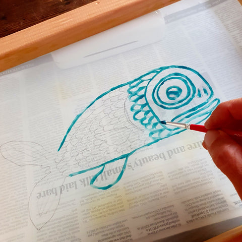 Silk Screen Printing with Drawing Fluid with Odile Bell