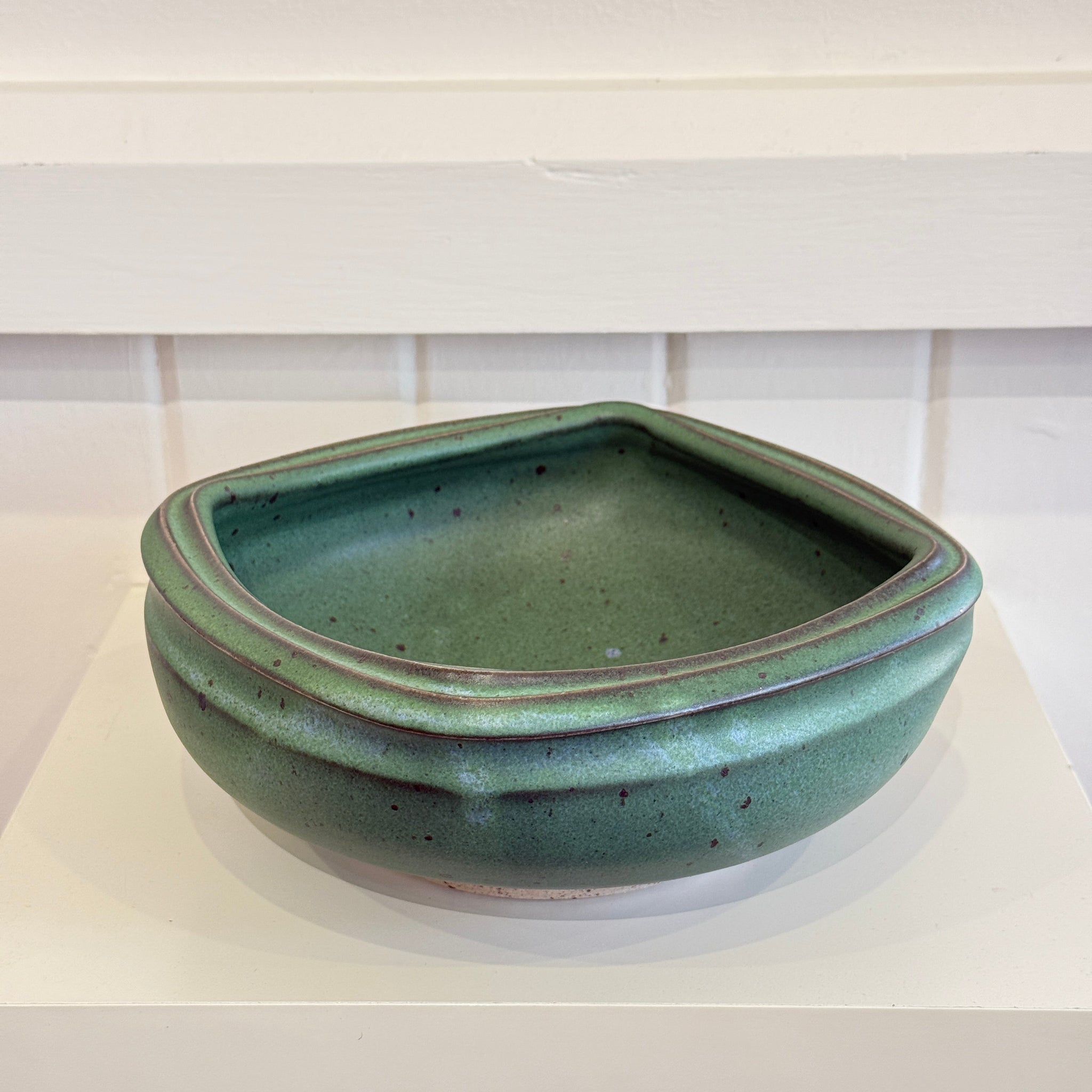 Greg Crowe - Square Green Bowl (gcr327)