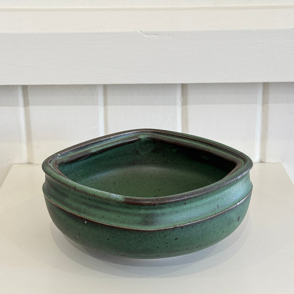 Greg Crowe - Green Square Bowl - Medium (gcr333)