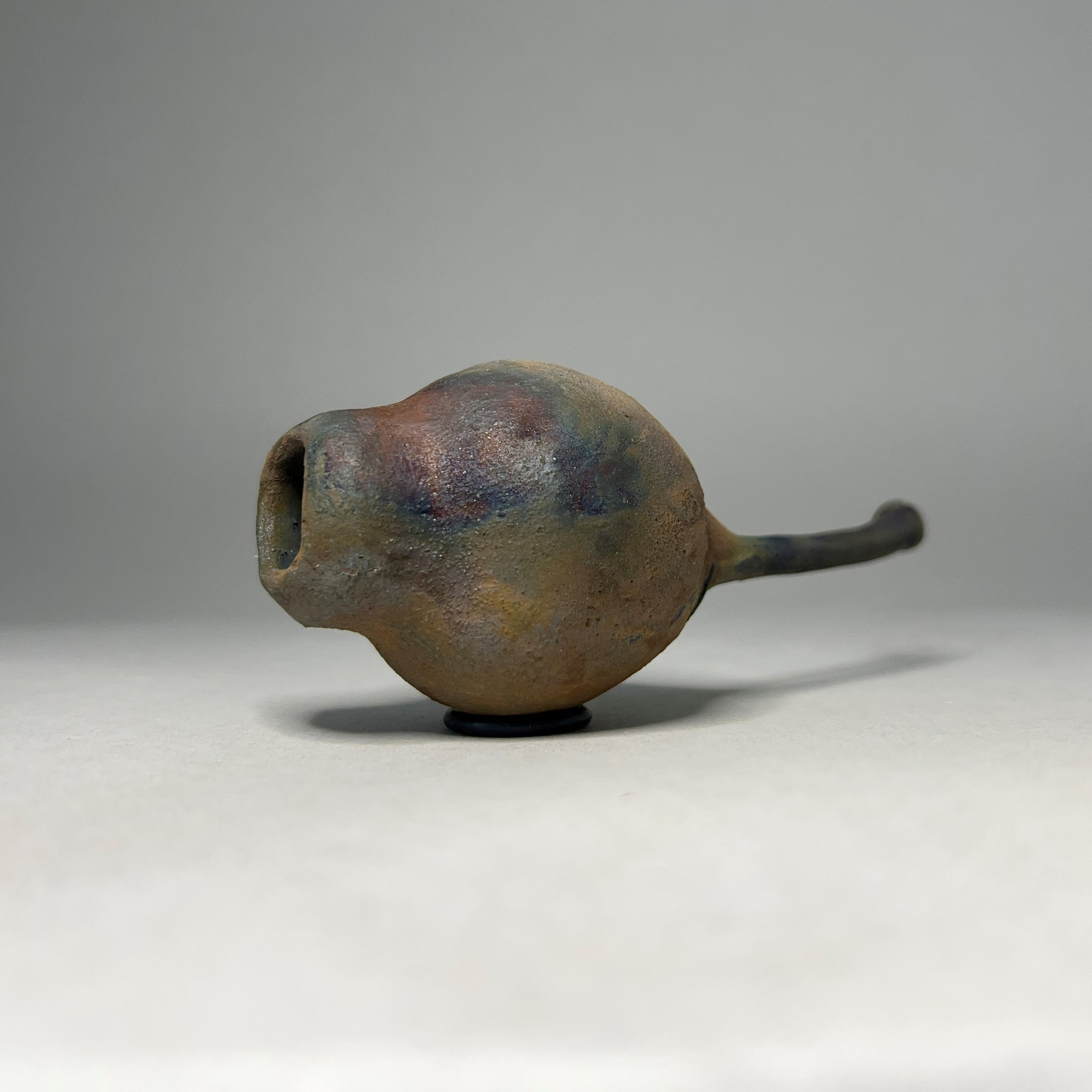 Sarah Keirle - 'Seedpod No. 388' Raku Fired Marri Nut (ske059)