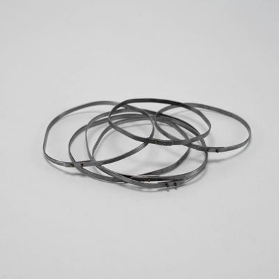 Melissa Cameron - 'Sweeper Blade' Finished Steel Bangle (melc414)