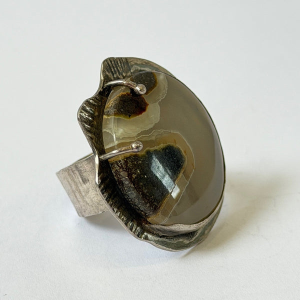 Ren Masetti - Sterling Silver Agate in Dryzy Ring (rma154)