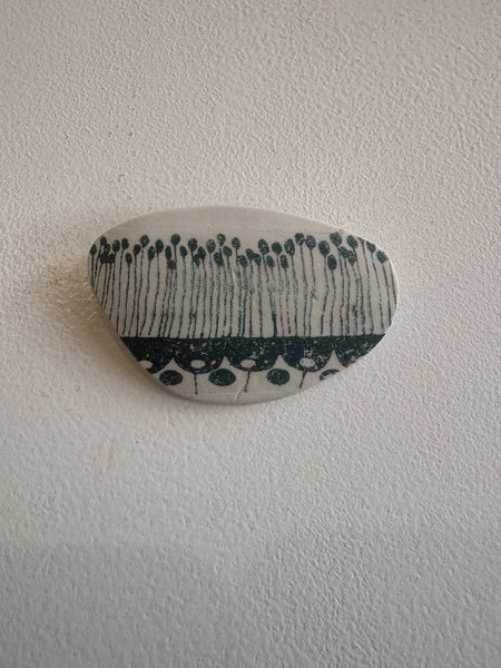 Michelle Karsdorp - Mijn Designs Ceramic Screen-printed Brooch (mka023)