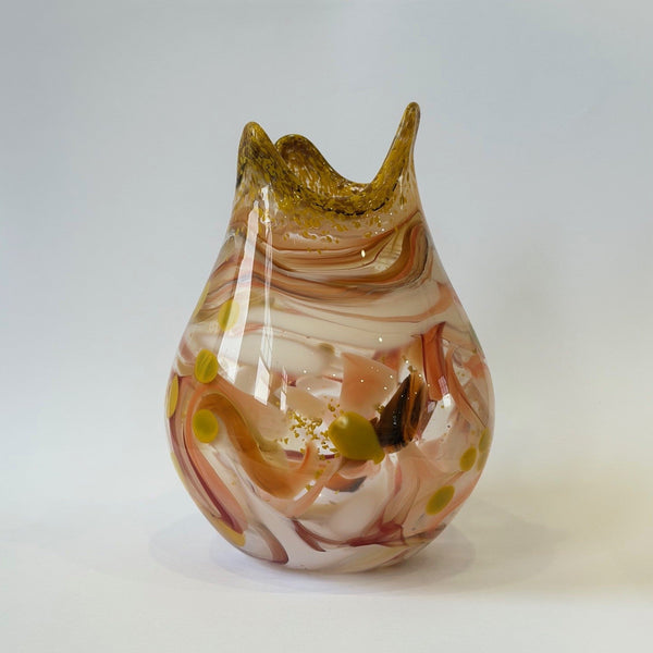 Laurie Fossier-Mills - 'Anemone' Medium Glass Vase (lfm546)