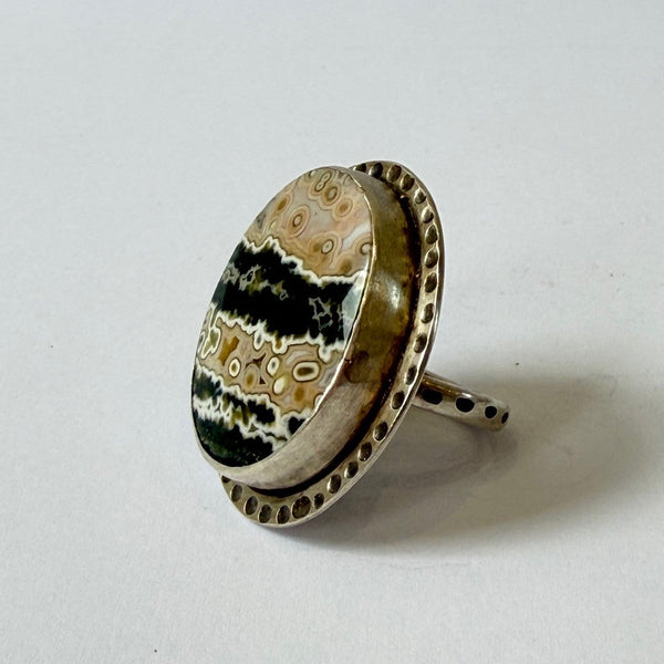 Ren Masetti - River Jasper Sterling Silver Ring (rma164)