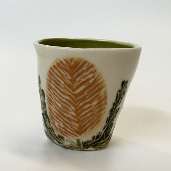 Forrest Road Studios - Porcelain Hand Painted Slip Cast Egg cups (tjac020)