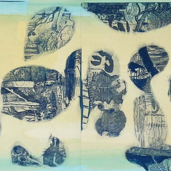 Antony Muia -  Antony Muia, 'Untitled', 2022, unique State, Etching on Hand Coloured Paper (amui09)