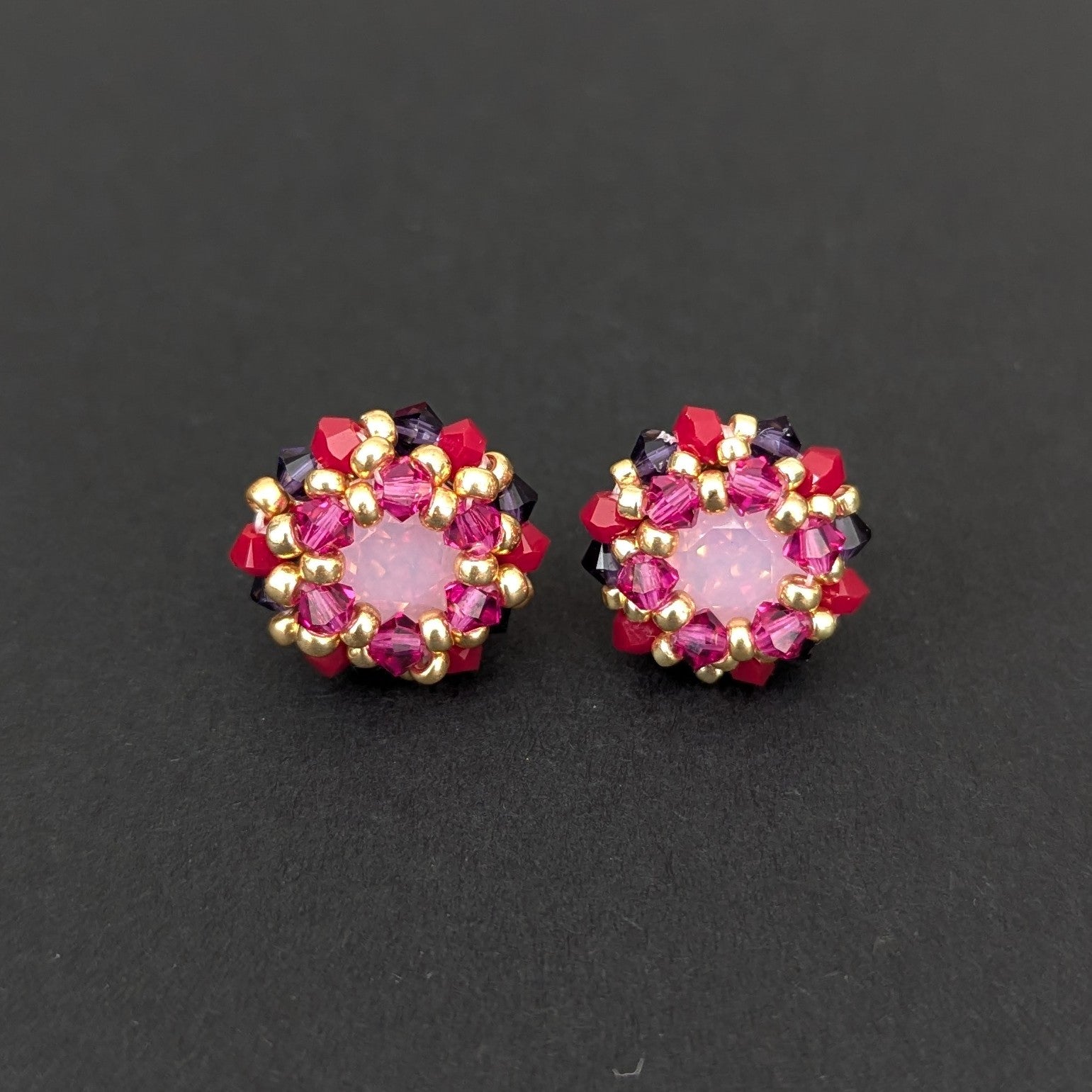 Cynthia Poh - Mixed Pink Caroline Earrings (cpoh42)