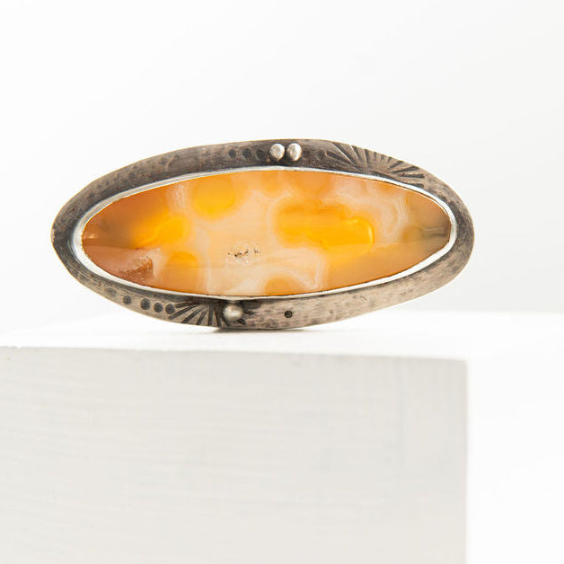 Ren Masetti - Lace Agate Sterling Silver Ring (rma167)
