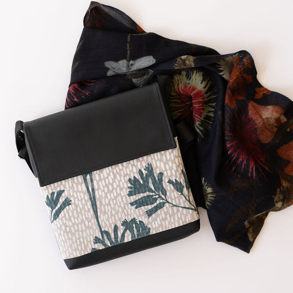 Chrisea Designs - 'Wildflower Nocturne' Wool/Silk Wrap (cde091)