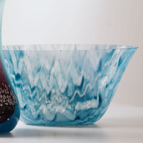 Silvana Ferrario - 'Tides Out 5' 2025 Kiln Formed Glass Bowl (sfe108)