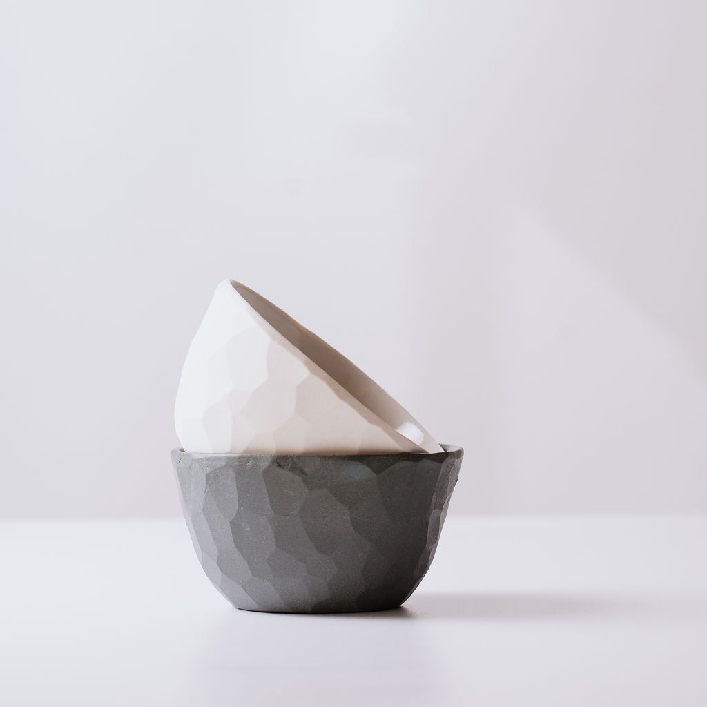 Michelle Karsdorp - Porcelain Faceted Small Bowl (mka010)