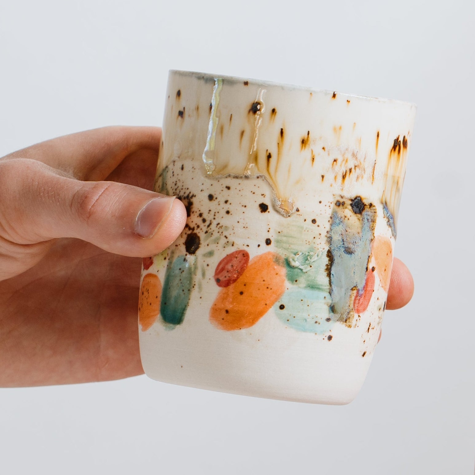 Deep Earth Ceramics by Sally Smith - Ceramic Travel Mug (ssm003)