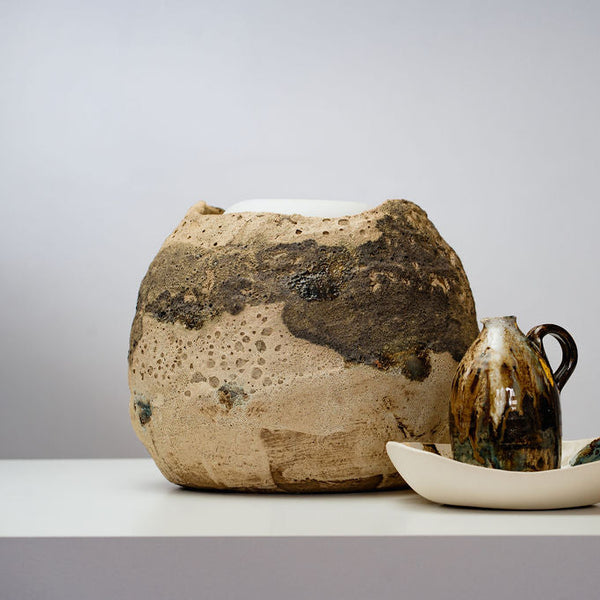 Deep Earth Ceramics by Sally Smith - Large Ceramic Lamp (ssm009)