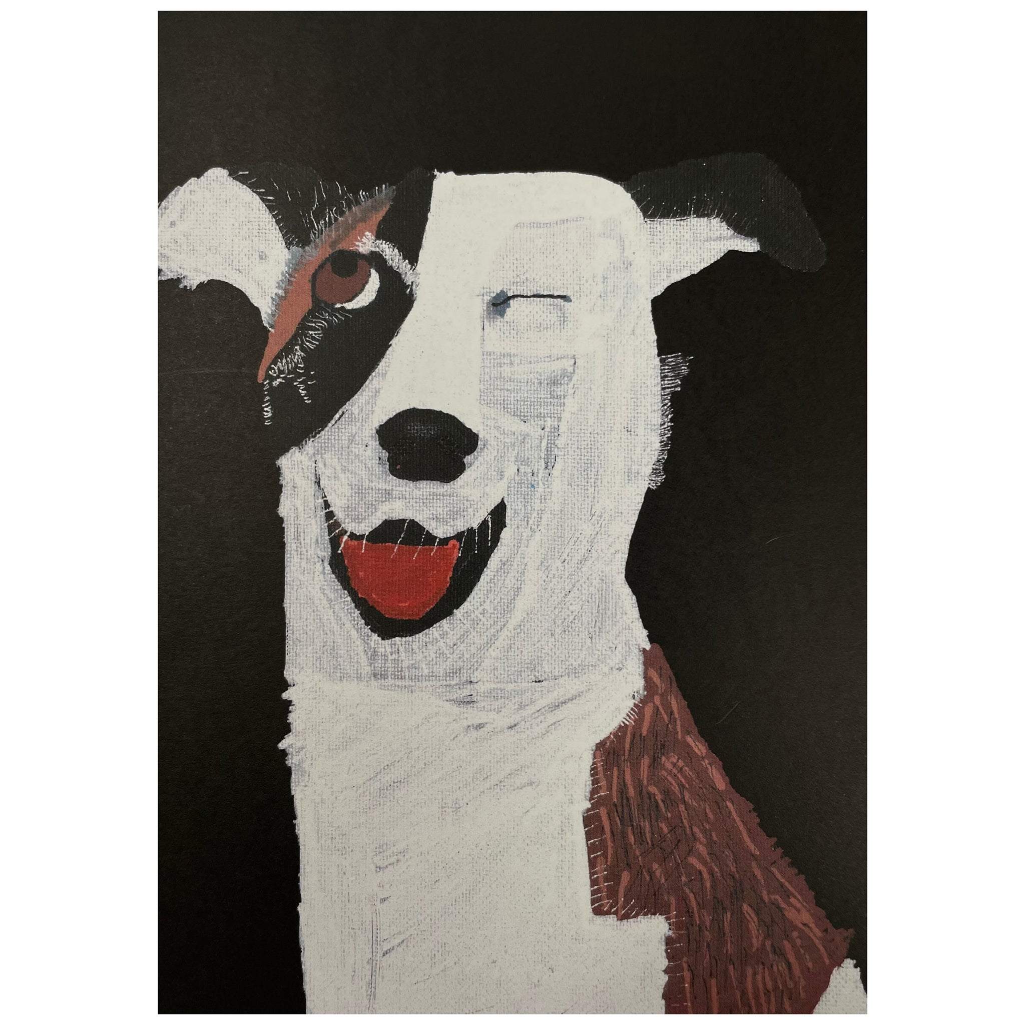 Jessie and Her Dogs - 'Fang' A3 Print (jra017)