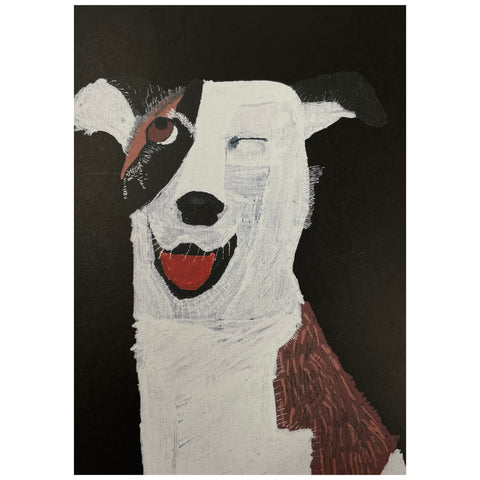 Jessie and Her Dogs - 'Fang' A3 Print (jra017)