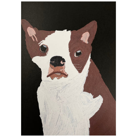 Jessie and Her Dogs - 'Fluffy' Card (jra001)