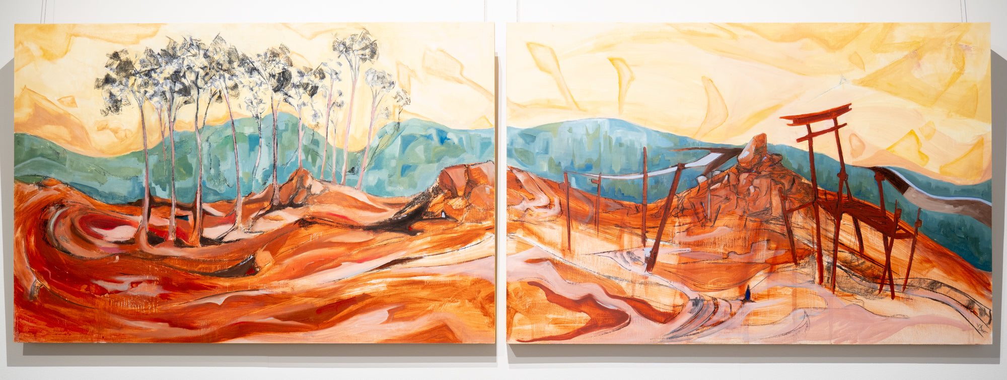 Max Thornton-Smith 'The Land Before Time' (diptych) 2024 (mts020)