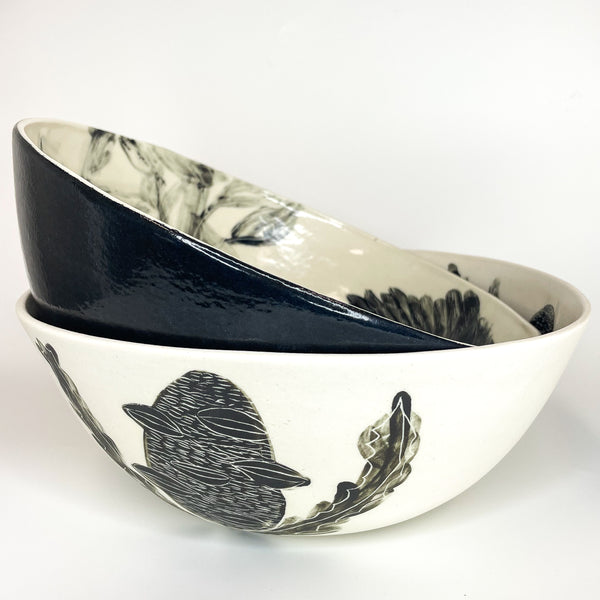 Forrest Road Studios - Porcelain Hand Painted Large Bowl (tjac015)