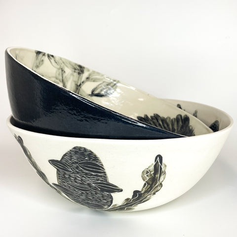 Forrest Road Studios - Porcelain Hand Painted Large Bowl (tjac015)
