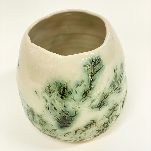 Jess Samuelson - Small Seaweed Copper Vase (jsa012)
