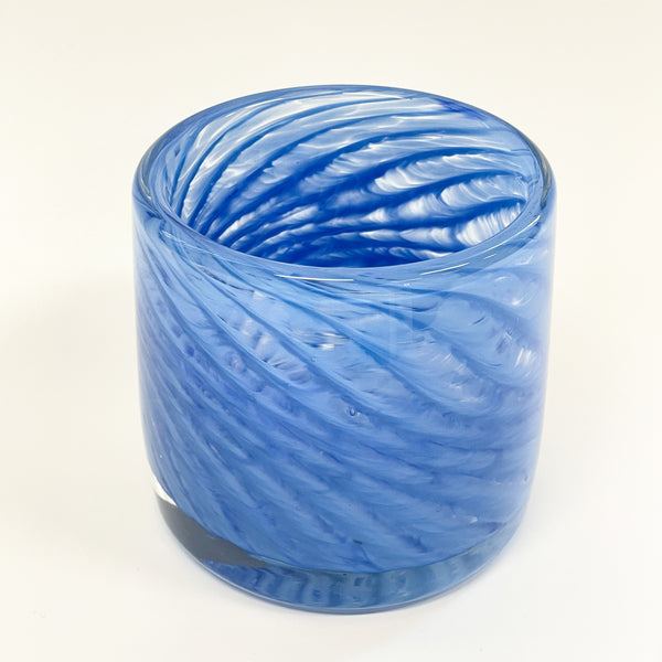 Laurie Fossier-Mills - Heavy Scotch or Rocks Blue Tumbler (lfm532)