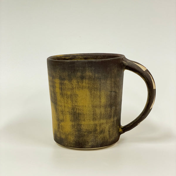 Sakshi Agarwal - Slip Glazed Mug with Carved Handle (sag011)