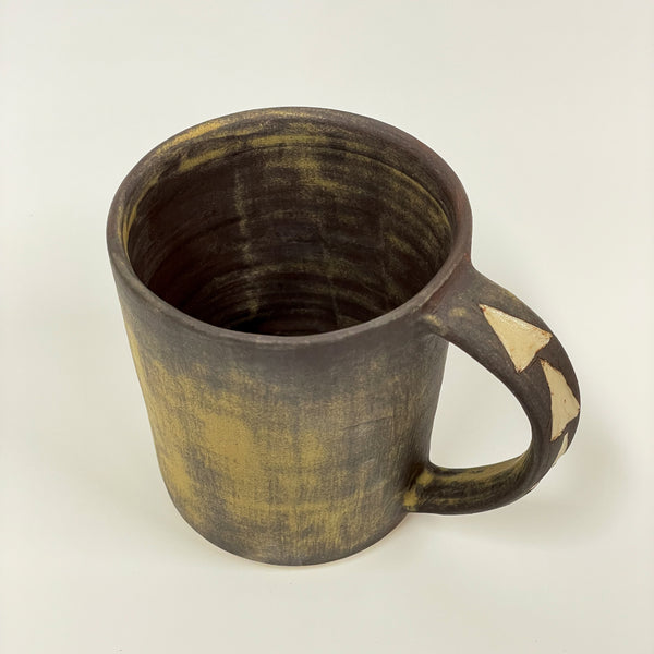 Sakshi Agarwal - Slip Glazed Mug with Carved Handle (sag011)