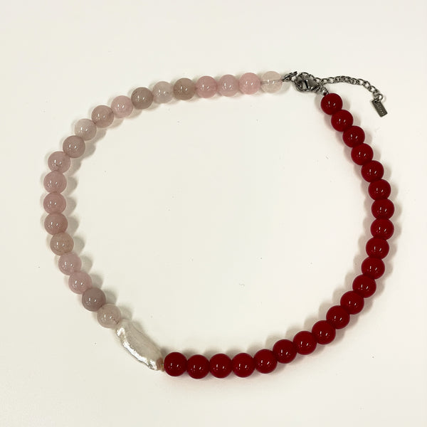 Merana Jewellery by Ana Maria - Stone & Freshwater Pearl Necklace (avi012)