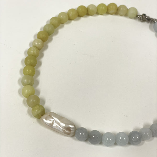 Merana Jewellery by Ana Maria - Stone & Freshwater Pearl Necklace (avi012)