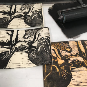 Woodcut Print Workshop | Term 4 | Monika Lukowska