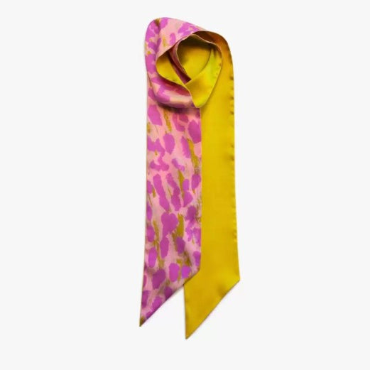 'Wind Blowing' by Rosie Tarku King, 100% Silk Satin Twilly - Represented by One of Twelve (m/oft014)