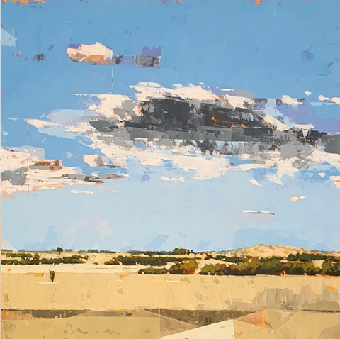 Ric Burkitt - 'Just Breathe' 2025, Acrylic on Board (rbur031)