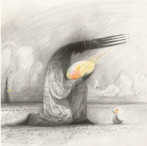 Shaun Tan - 'The Bird King' Square Card (m/nuo25)