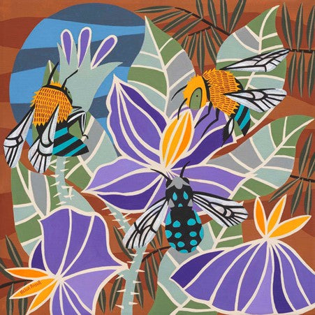 Helen Ansell -  'Blue Banded Bee'  Giclee Print (han087)