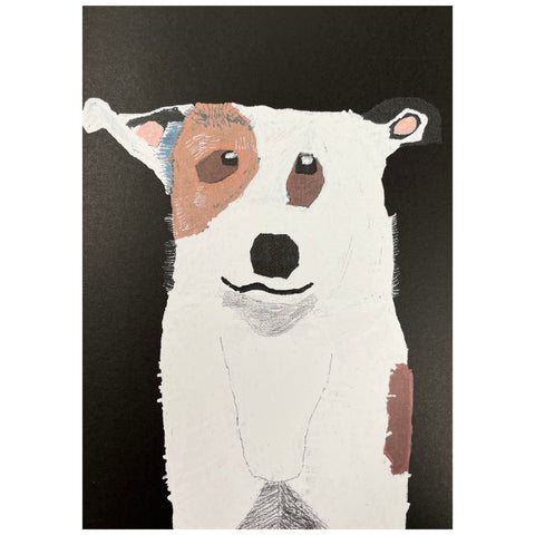 Jessie and Her Dogs - 'Pigwidgeon' Card (jra005)