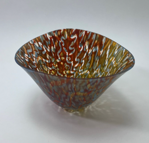 Silvana Ferrario -  'Red Dirt' Glass Bowl (sfe022)