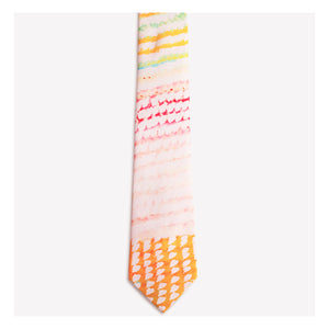 'Ngurra' by Bugai Whyoulter, 100% Silk Satin Tie - Represented by One of Twelve (m/oft003)