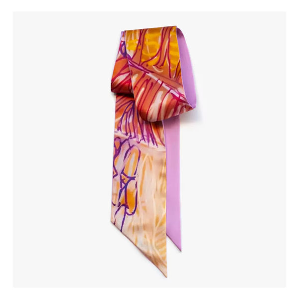 'Martuwarra' by Sonia Kurarra, 100% Silk Satin Twilly - Represented by One of Twelve (m/oft008)