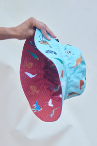 Juluwarlu - Thalu Ngarli Reversible Bucket Hat (m/jul059)