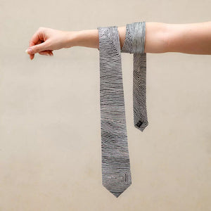 "Untitled" by Warlimpirrgna Tjungurrayi, 100% Silk Satin Tie - Represented by One of Twelve (m/oft001)